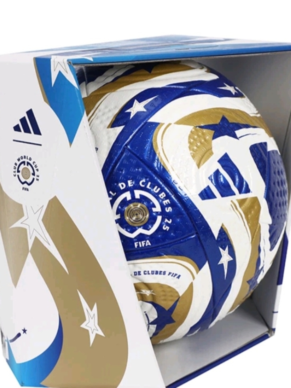 Adidas FIFA Club World Cup Blue White Gold Soccer Ball